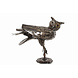 Metalen beeld uil op stok Metalen beeld uil op stok