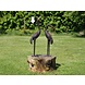 Bronzeskulptur Kran mit gestrecktem Hals Bronzeskulptur Kran mit gestrecktem Hals