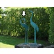 Bronzen beeld Kraanvogel down Bronzen beeld Kraanvogel down