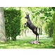 Bronzen beeld Steigerende bok Bronzen beeld Steigerende bok