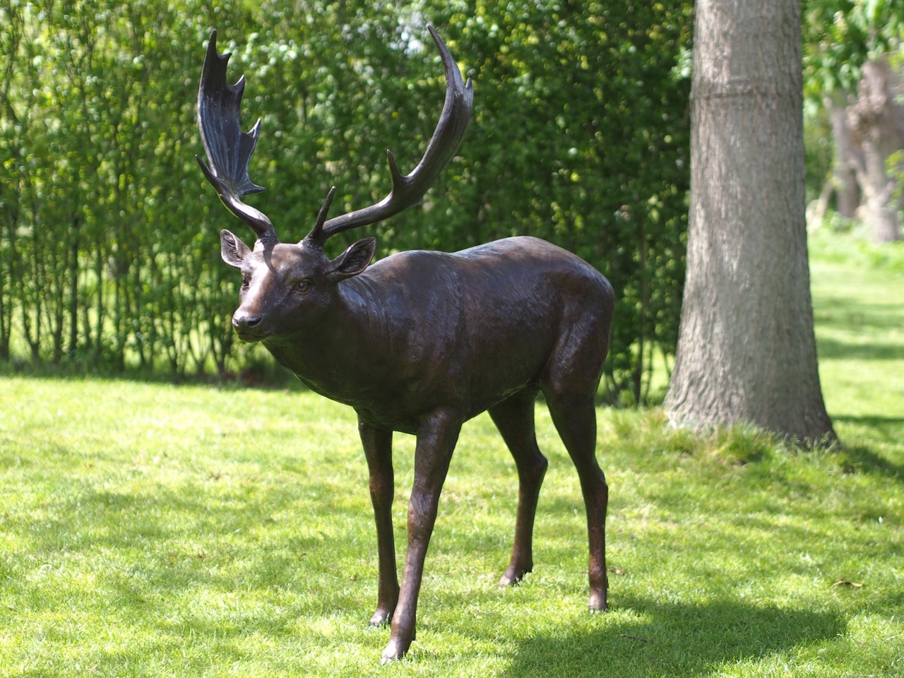 Bronze sculpture Fallow deer Eliassen Home & Garden Pleasure