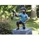 Bronzen beeld Jongen met kikker Bronzen beeld Jongen met kikker