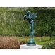 Bronzestatue Fee mit Flöte Bronzestatue Fee mit Flöte