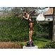 Bronzen beeld Fee met fluit Bronzen beeld Fee met fluit