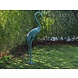 Bronzen beeld Kraanvogel hoofd gebogen Bronzen beeld Kraanvogel hoofd gebogen