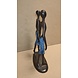 Afrikanische Bronzeskulptur 2 Männer 22 cm Afrikanische Bronzeskulptur 2 Männer 22 cm
