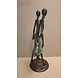 Afrikaans bronzen beeld Verliefd paar 33cm Afrikaans bronzen beeld Verliefd paar 33cm