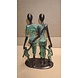 Afrikaans bronzen beeld Gezin 3 kinderen 25cm Afrikaans bronzen beeld Gezin 3 kinderen 25cm
