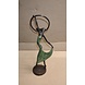 Afrikaans bronzen beeld Danseres met ring groen 29cm Afrikaans bronzen beeld Danseres met ring groen 29cm