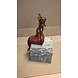 Afrikanische Bronzeskulptur Fette Frau mit Hut rot 18 cm Afrikanische Bronzeskulptur Fette Frau mit Hut rot 18 cm