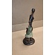Afrikaans bronzen beeld Vrouw met kind groen 21cm Afrikaans bronzen beeld Vrouw met kind groen 21cm