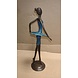 Afrikanische Bronzeskulptur Ballerina Arme nach unten blau 37cm Afrikanische Bronzeskulptur Ballerina Arme nach unten blau 37cm