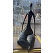 Bronzen beeld zittende dame 60cm Bronzen beeld zittende dame 60cm