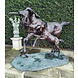 Bronzeskulptur Pferd mit Fohlen auf großem Fuß 200 cm Bronzeskulptur Pferd mit Fohlen auf großem Fuß 200 cm