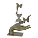 Bild Bronze Hand mit Schmetterlingen Bild Bronze Hand mit Schmetterlingen