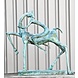 Bronzen beeld modern paard met ruiter op voet 90cm Bronzen beeld modern paard met ruiter op voet 90cm
