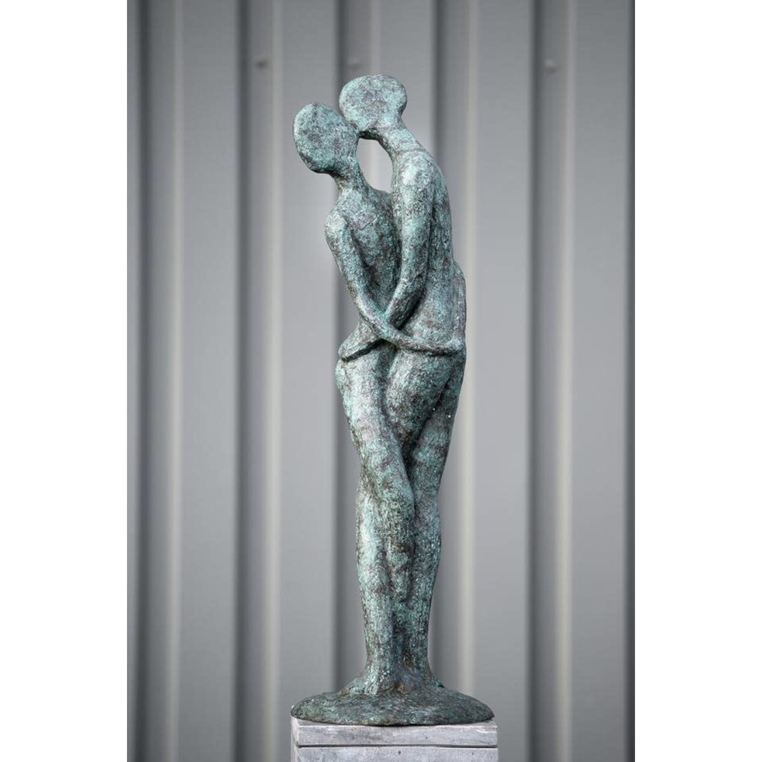 Registratie Defecte Lokken Bronzen beeld kussend liefdespaar op voet 100cm - Eliassen Home & Garden  Pleasure