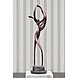 Bronzen beeld modern sierlijk danspaar 127cm. Bronzen beeld modern sierlijk danspaar 127cm.