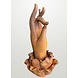 Gietijzeren beeld Buddha hand in bloem 42cm. Gietijzeren beeld Buddha hand in bloem 42cm.