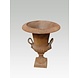 Gusseisenvase mit Ohren 62cm. Gusseisenvase mit Ohren 62cm.