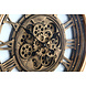 Uhr mit Zahnrädern. Antikgold Uhr mit Zahnrädern. Antikgold