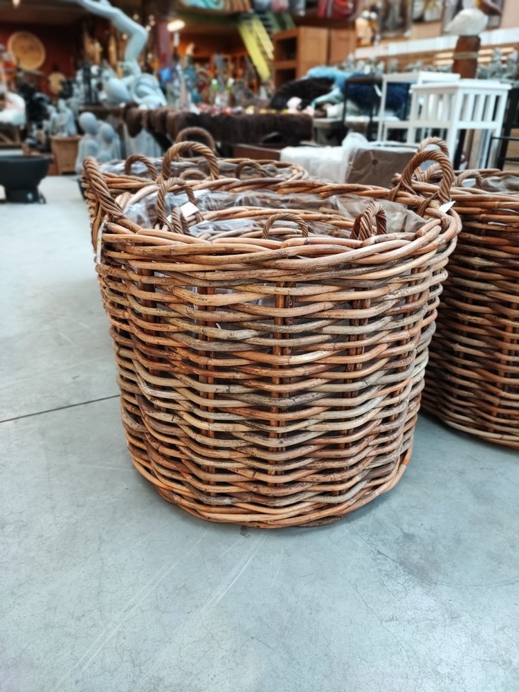 Wicker basket cylinder XXL 80cm Eliassen Home & Garden Pleasure