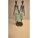 Afrikanische Bronzeskulptur Mann und Frau Freundschaft 33 cm Afrikanische Bronzeskulptur Mann und Frau Freundschaft 33 cm