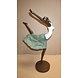 Afrikaans bronzen beeld Ballerina 37cm Afrikaans bronzen beeld Ballerina 37cm