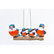 4 metalen ijsvogeltjes op een takje 4 metalen ijsvogeltjes op een takje
