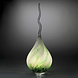Glaslamp Arno France smoke groen 65cm Glaslamp Arno France smoke groen 65cm