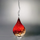 Glaslamp Arno France strepen grijs-rood 65cm Glaslamp Arno France strepen grijs-rood 65cm
