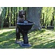Bronzen hond met fontein Bronzen hond met fontein