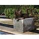 Bild Bronze Frosch entspannend 90cm Bild Bronze Frosch entspannend 90cm