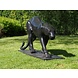 Beeld brons Panter lopend 138cm Beeld brons Panter lopend 138cm