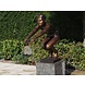 Bild Bronze Schwimmer taucht 93cm Bild Bronze Schwimmer taucht 93cm