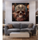Glasschilderij Skull Special 120x120cm. Glasschilderij Skull Special 120x120cm.