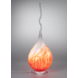 Glaslamp Arno France smoke rood 65cm Glaslamp Arno France smoke rood 65cm