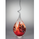 Glaslampe Arno France Spirale rot 65cm Glaslampe Arno France Spirale rot 65cm