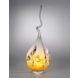 Glaslamp Arno France spiraal amber 65cm Glaslamp Arno France spiraal amber 65cm