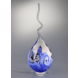 Glaslamp Arno France spiraal blauw 65cm Glaslamp Arno France spiraal blauw 65cm