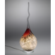 Glaslamp Arno France strepen grijs-rood 65cm Glaslamp Arno France strepen grijs-rood 65cm