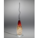 Glaslamp Arno France strepen grijs-rood 65cm Glaslamp Arno France strepen grijs-rood 65cm