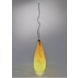 Glaslampe Arno France Streifen Bernsteingrün 65cm Glaslampe Arno France Streifen Bernsteingrün 65cm