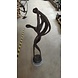 Bronzen beeld modern sierlijk danspaar 127cm. Bronzen beeld modern sierlijk danspaar 127cm.