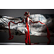 Glasschilderij Abstracte vrouw met rode details 80x120cm. Glasschilderij Abstracte vrouw met rode details 80x120cm.