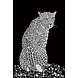 Glasgemälde Panther Glanz 80x120cm. Glasgemälde Panther Glanz 80x120cm.