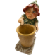 Beeld kabouter Woody met afvalbak 65cm Beeld kabouter Woody met afvalbak 65cm