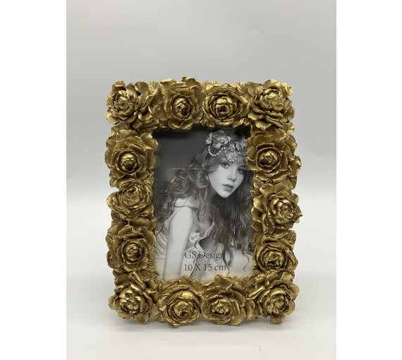 Vitrine Kast Barokstijl Goud-Creme 1,25 m - Nostalgiepalast Nordhorn
