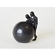 Bronzen urn Bedroefde mensen 8,5cm Bronzen urn Bedroefde mensen 8,5cm