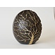 Bronzen urn Boom in eivorm 21cm rechts Bronzen urn Boom in eivorm 21cm rechts